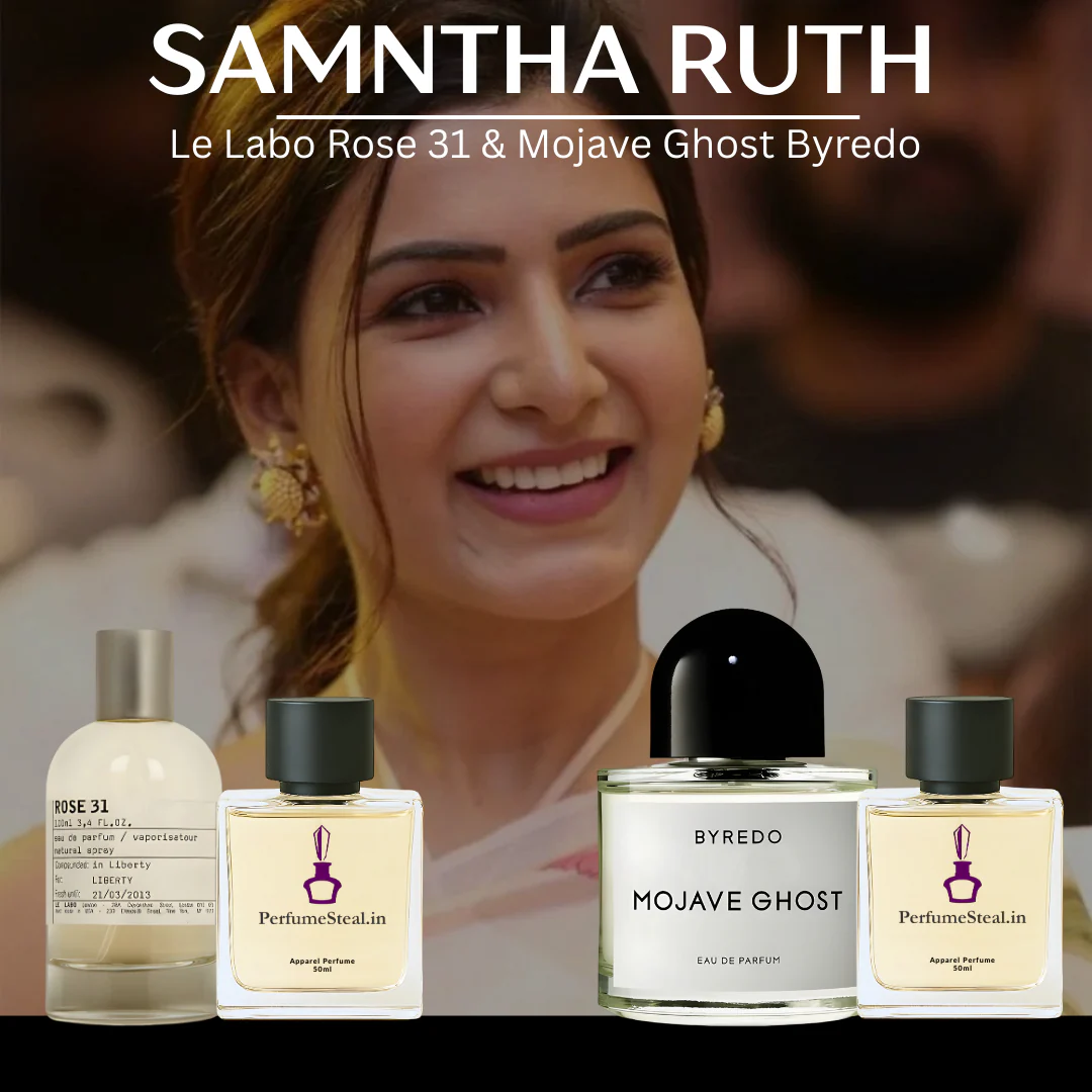 Samantha Ruth Prabhu - Le Labo Rose 31 & Byredo Mojave Ghost 2 x 50ml Combo